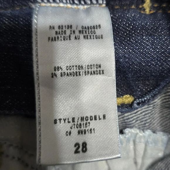 Guess Y2K Low Rise Daredevil Bootcut Jeans, Dark Wash, Size 28/32, EUC! - Picture 11 of 11